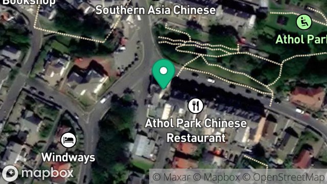 Map showing ERIN HOUSE, ATHOL PARK, PORT ERIN, ISLE OF MAN, IM9 6EX