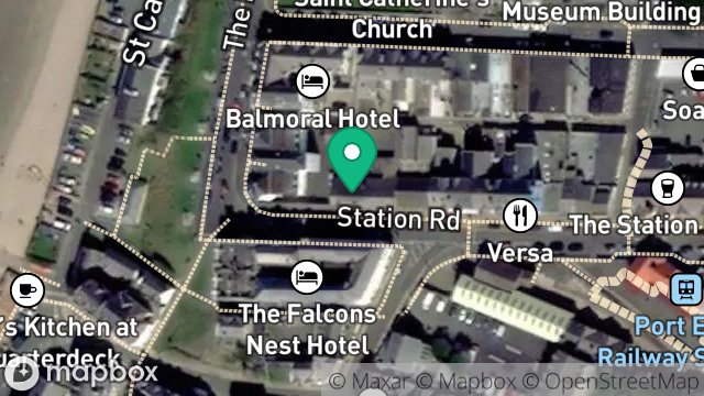 Map showing ISLAND HEARING, 1, STATION ROAD, PORT ERIN, ISLE OF MAN, IM9 6AE