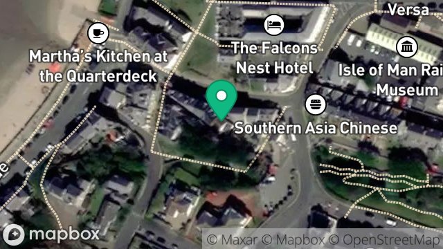 Map showing TOWER BUILDING, STRAND ROAD, PORT ERIN, ISLE OF MAN, IM9 6HE