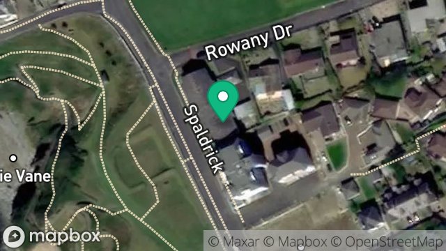 Map showing FLAT 8, ERIN COURT, ROWANY DRIVE, PORT ERIN, ISLE OF MAN, IM9 6LN