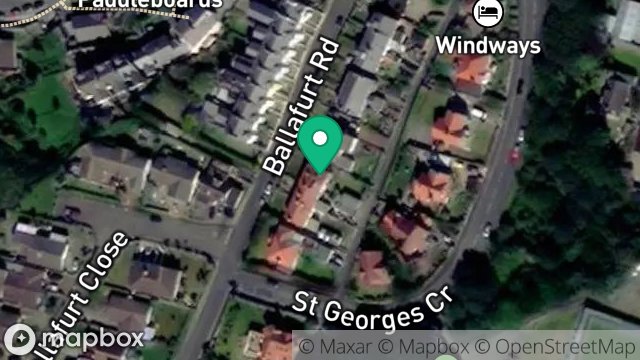 Map showing CORLEA, BALLAFURT ROAD, PORT ERIN, ISLE OF MAN, IM9 6HP