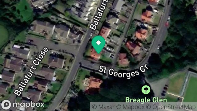 Map showing ELLIMORE, ST. GEORGES CRESCENT, PORT ERIN, ISLE OF MAN, IM9 6HR
