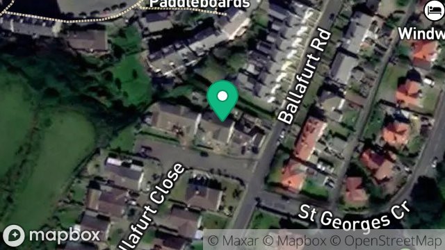 Map showing 3, BALLAFURT CLOSE, PORT ERIN, ISLE OF MAN, IM9 6HS
