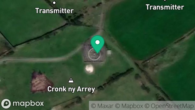 Map showing RADIO STATION NATS, LANE FROM CRONK Y WATCH TO RADIO STATION, CREGNEASH, ISLE OF MAN, IM9 5PX