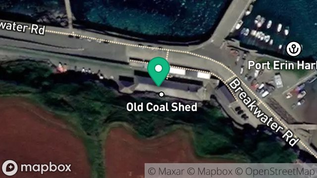 Map showing WORKSHOP, HARBOURMASTER'S OFFICE, BREAKWATER ROAD, PORT ERIN, ISLE OF MAN, IM9 6JA