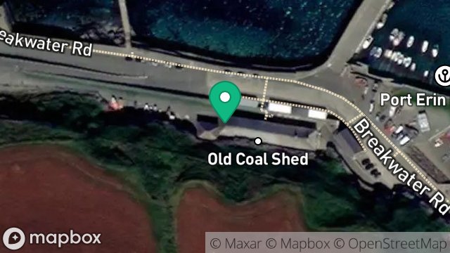 Map showing COASTGUARD OFFICE, HARBOUR HOUSE, BREAKWATER ROAD, PORT ERIN, ISLE OF MAN, IM9 6JA