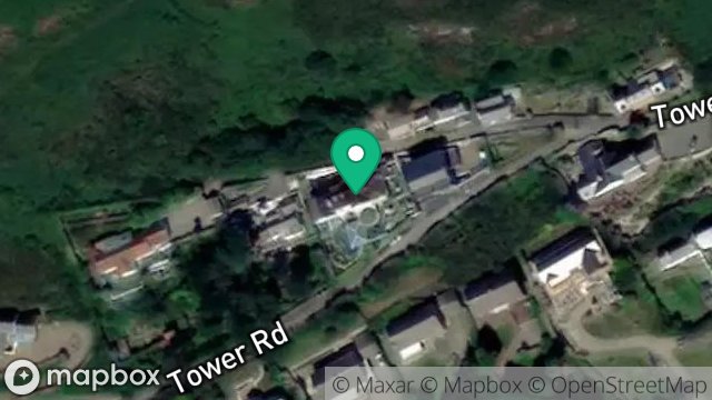 Map showing THE ARCHES, TOWER ROAD, PORT ERIN, ISLE OF MAN, IM9 6PP