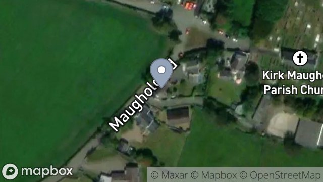 Map showing CHURCH HOUSE, JALLOO, MAUGHOLD, ISLE OF MAN, IM7 1AT
