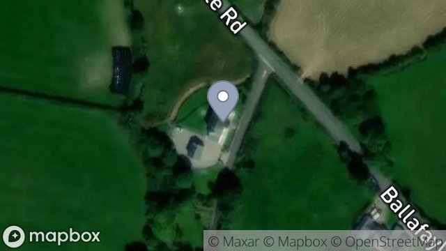 Map showing SARAHS COTTAGE, BALLAGLASS GLEN ROAD, CORNAA, RAMSEY, ISLE OF MAN, IM7 1EH