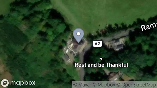 Map showing REST & BE THANKFUL, SLIEU LEWAIGUE, LEWAIGUE, RAMSEY, ISLE OF MAN, IM7 1BH