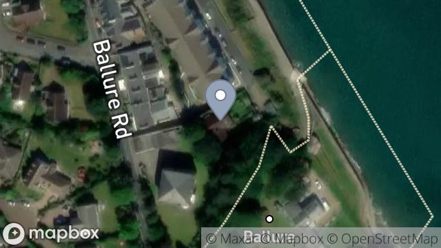 Map showing KILMUIR, BALLURE PROMENADE, RAMSEY, ISLE OF MAN, IM8 1NN