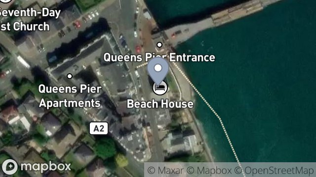 Map showing BEACH HOUSE, STANLEY MOUNT EAST, RAMSEY, ISLE OF MAN, IM8 1NP