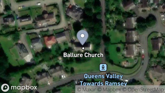 Map showing BALLURE CHURCH HOUSE, WALPOLE DRIVE, RAMSEY, ISLE OF MAN, IM8 1NA