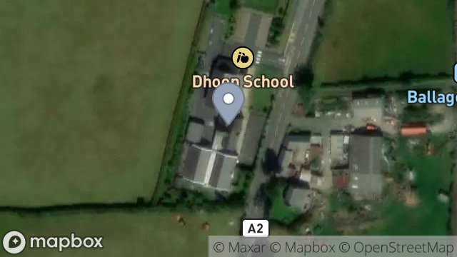 Map showing ISLE OF MAN EDUCATION, DHOON SCHOOL, GLEN MONA, RAMSEY, ISLE OF MAN, IM7 1HA
