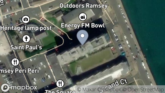 Map showing G11, KINGS COURT, RAMSEY, ISLE OF MAN, IM8 1LJ
