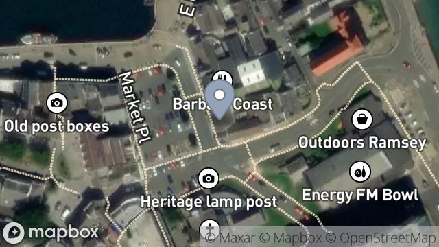Map showing 4, MARKET PLACE EAST, RAMSEY, ISLE OF MAN, IM8 1JY