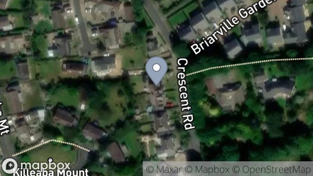 Map showing OKARA, CRESCENT ROAD, RAMSEY, ISLE OF MAN, IM8 2JR