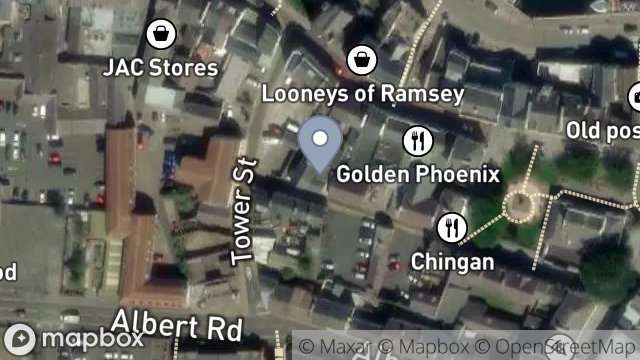 Map showing 10, WATER STREET, RAMSEY, ISLE OF MAN, IM8 1JP