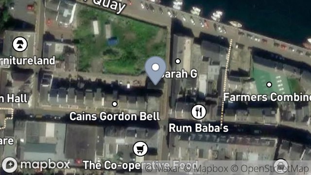 Map showing SHOP ON CORNER OF CHRISTIAN STREET AND AUKLAND LANE, CHRISTIAN STREET, RAMSEY, ISLE OF MAN, IM8 1AQ