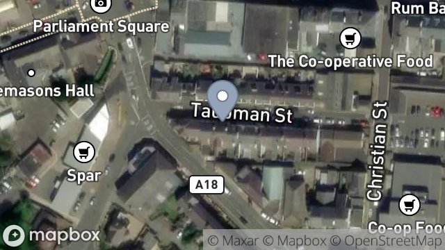 Map showing 6, TAUBMAN STREET, RAMSEY, ISLE OF MAN, IM8 1DH
