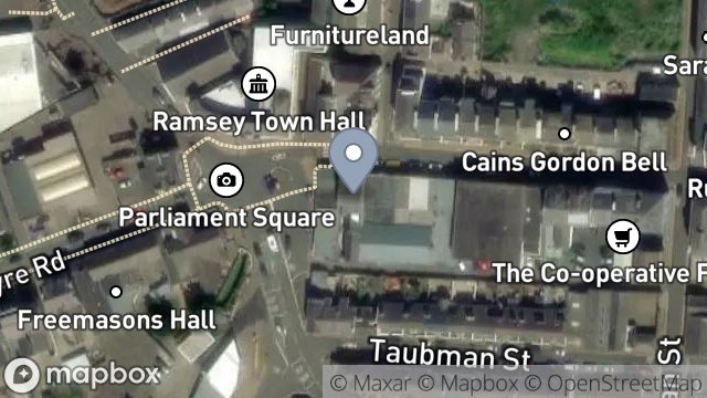 Map showing 80, PARLIAMENT STREET, RAMSEY, ISLE OF MAN, IM8 1AQ
