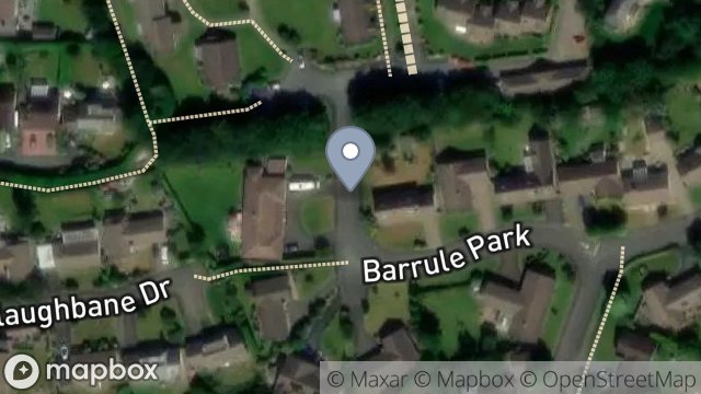 Map showing STREET RECORD, C1382, RAMSEY, ISLE OF MAN, IM8 2BW