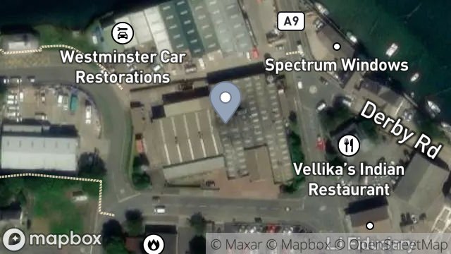 Map showing RAMSEY BAKERY BUSINESS PARK, STATION ROAD, RAMSEY, ISLE OF MAN, IM8 2LF