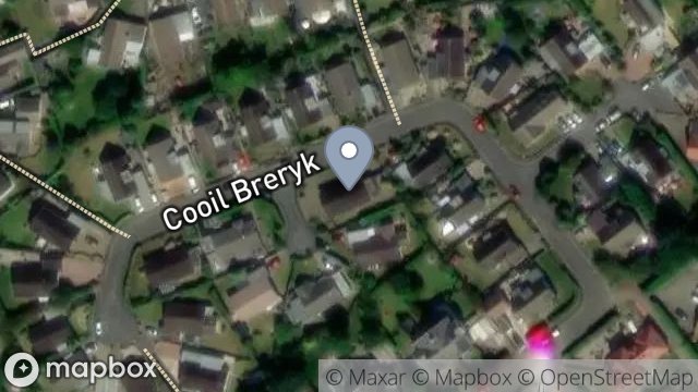 Map showing 9, COOIL BRERYCK, RAMSEY, ISLE OF MAN, IM8 3HH