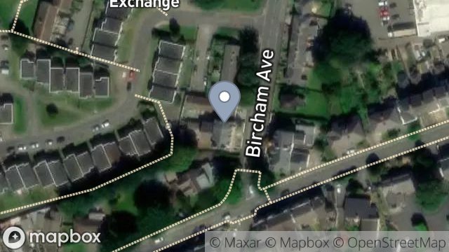 Map showing MANNINAGH, BIRCHAM AVENUE, RAMSEY, ISLE OF MAN, IM8 2LY
