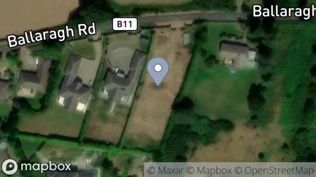 Map showing PLOT 3 - FIELD 614664, BALLARAGH ROAD, LAXEY, ISLE OF MAN, IM4 7PH