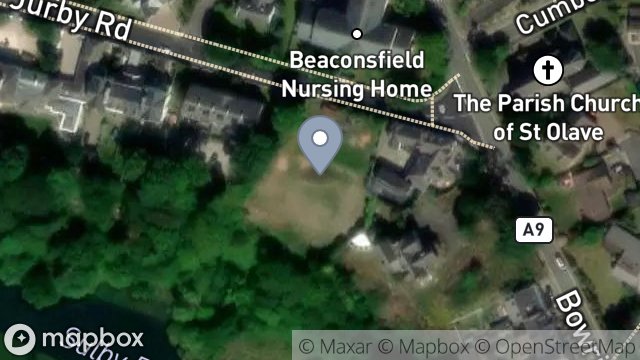 Map showing LAND ADJACENT TO ST OLAVE'S, JURBY ROAD, RAMSEY, ISLE OF MAN, IM8 3PF