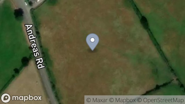 Map showing FIELD 131042, ANDREAS ROAD, RAMSEY, ISLE OF MAN, IM7 4EA