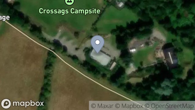 Map showing CROSSAGS FARM CAMP SITE, CROSSAGS LANE, RAMSEY, ISLE OF MAN, IM8 2TB