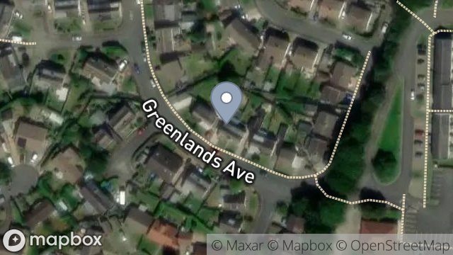 Map showing 71, GREENLANDS AVENUE, RAMSEY, ISLE OF MAN, IM8 2PQ