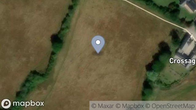 Map showing FIELD 134424, CROSSAGS LANE, RAMSEY, ISLE OF MAN, IM8 2TB
