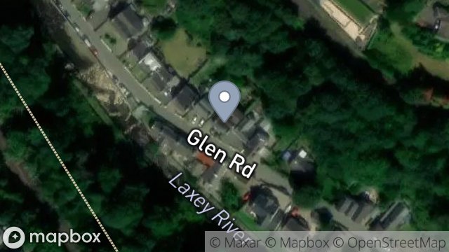 Map showing VERNDALE, GLEN ROAD, LAXEY, ISLE OF MAN, IM4 7AN