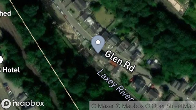 Map showing 2, VICTORIA TERRACE, GLEN ROAD, LAXEY, ISLE OF MAN, IM4 7AW