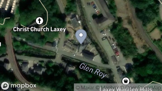 Map showing GREENBANK, GLEN ROAD, LAXEY, ISLE OF MAN, IM4 7AR