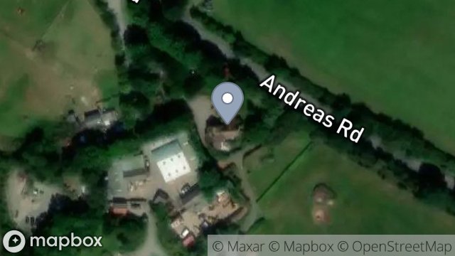 Map showing CRONK AUST, ANDREAS ROAD, AUST, RAMSEY, ISLE OF MAN, IM7 4EF