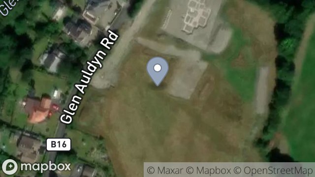 Map showing FIELD ADJCENT TO BEECHFIELD, TRACK FROM GLEN AULDYN, GLEN AULDYN, RAMSEY, ISLE OF MAN, IM7 2AD