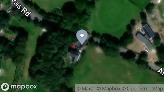 Map showing CROIT AUST, ANDREAS ROAD, AUST, RAMSEY, ISLE OF MAN, IM7 4EF