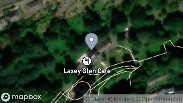 Map showing THE PAVILION, NEW ROAD, LAXEY, ISLE OF MAN, IM4 7BE