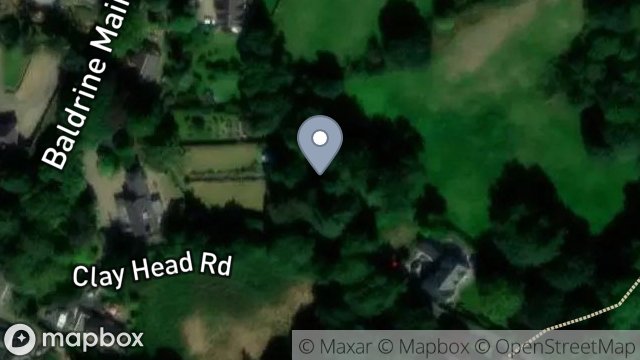 Map showing LAND AT, PINE LODGE, CLAY HEAD ROAD, BALDRINE, ISLE OF MAN, IM4 6DH
