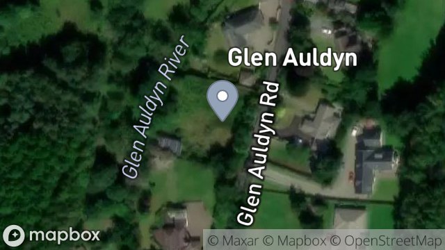 Map showing MILNTOWN LODGE, GLEN AULDYN, RAMSEY, ISLE OF MAN, IM7 2AF