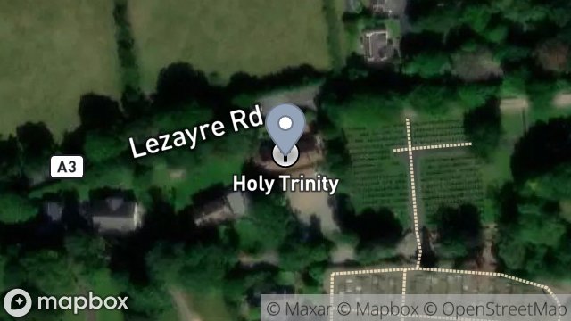 Map showing LEZAYRE CHURCH HALL, LEZAYRE CHURCH ROAD, CHURCHTOWN, RAMSEY, ISLE OF MAN, IM7 2AN