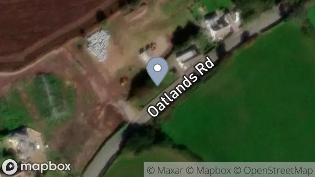 Map showing SOUTH WEST OF OATLAND BUNGALOW, OATLANDS ROAD, ANDREAS, ISLE OF MAN, IM7 4ER