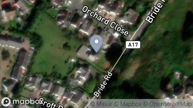Map showing SPRINGBANK, BRIDE ROAD, ANDREAS, ISLE OF MAN, IM7 4HW