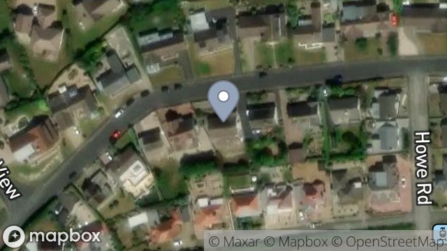 Map showing 12, HOWE ROAD, ONCHAN, ISLE OF MAN, IM3 2BB