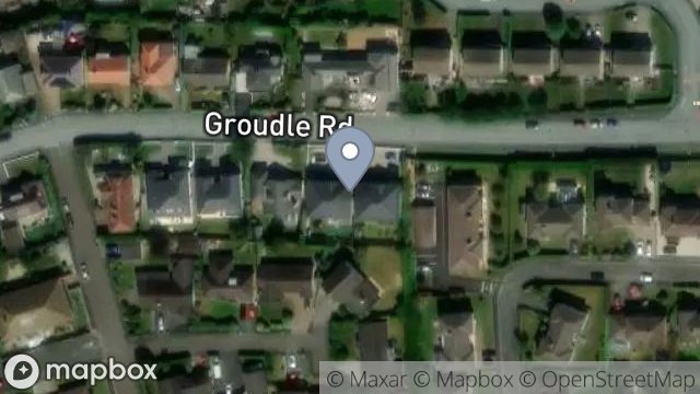 Map showing KALAW, 41, GROUDLE ROAD, ONCHAN, ISLE OF MAN, IM3 2EF