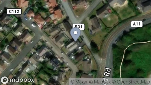 Map showing 36, KING EDWARD PARK, ONCHAN, ISLE OF MAN, IM3 2AB